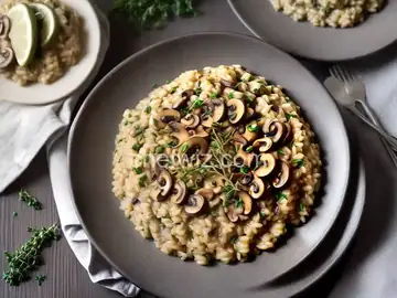 Risotto With Mushrooms and Thyme