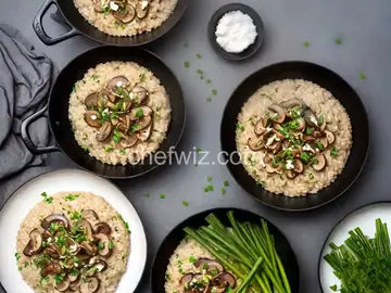 Risotto with Leeks, Shiitake Mushrooms, and Truffles