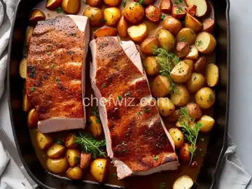 Roast Bone-In Pork Loin With Potatoes