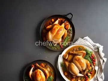 Roast Chicken With Cognac Sauce