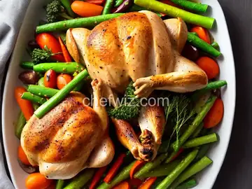 Roast Chicken With Spring Vegetables