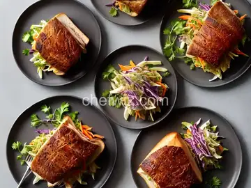 Roast Pork Shoulder Sandwiches with Fennel Slaw