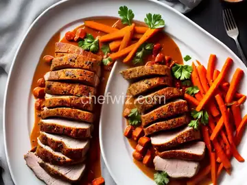 Roast Pork Tenderloin with Carrot Romesco