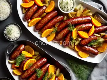 Roast Sausage and Fennel With Orange