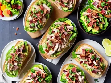 Roast Turkey, Avocado and Bacon Sandwich
