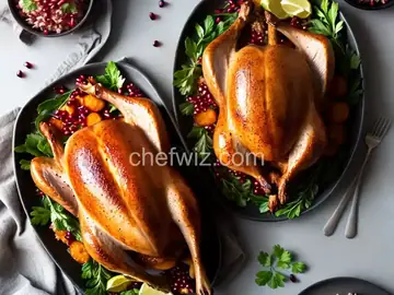 Roast Turkey with Pomegranate Glaze