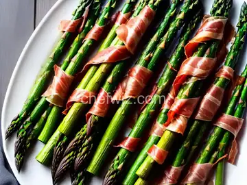 Roasted Asparagus Wrapped in Prosciutto