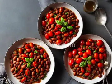 Roasted Beans and Tomatoes