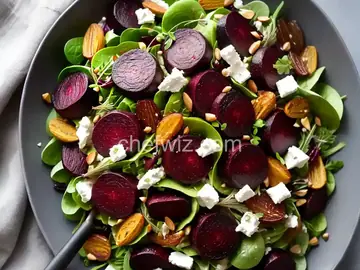 Roasted Beet, Goat Cheese and Fennel Salad