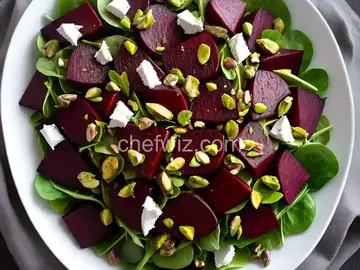 Roasted-Beet Salad With Horseradish Crème Fraîche and Pistachios Recipe