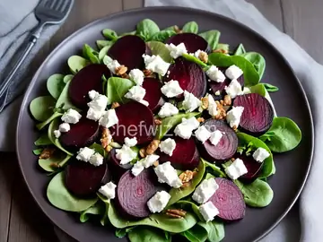 Roasted Beet Salad with Goat Cheese