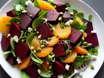 Roasted-Beet and Citrus Salad With Ricotta and Pistachio Vinaigrette Recipe