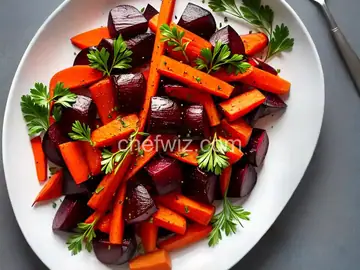 Roasted Beets and Carrots