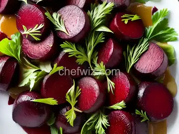 Roasted Beets with Warm Fennel Vinaigrette