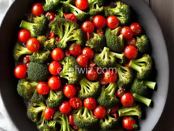Roasted Broccoli with Cherry Tomatoes