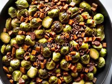 Roasted Brussels Sprouts With Maple-Soy Caramel