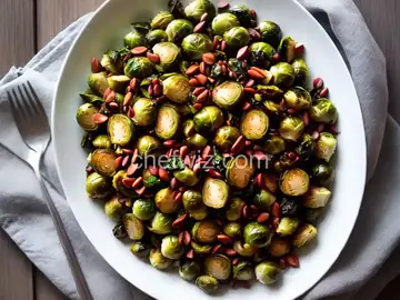 Roasted Brussels Sprouts and Kale