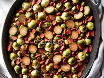 Roasted Brussels Sprouts and Kielbasa