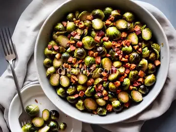 Roasted Brussels Sprouts with Pancetta