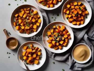Roasted Butternut Squash with Brown Sugar