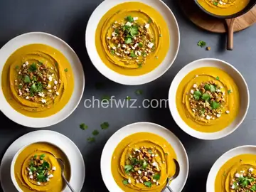Roasted Carrot and Cauliflower Curried Soup