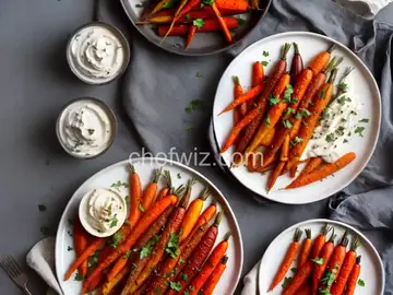 Roasted Carrots With Harissa and Crème Fraîche Recipe