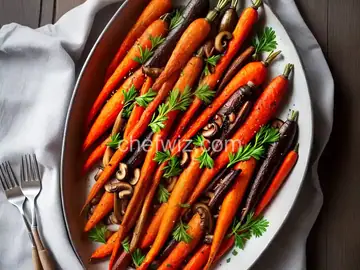 Roasted Carrots and Mushrooms