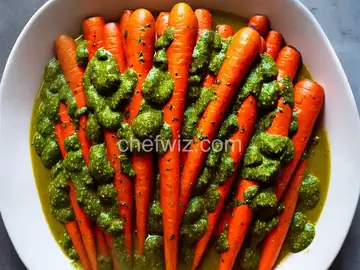 Roasted Carrots with Carrot-Top Pesto