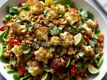 Roasted Cauliflower Larb