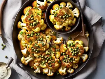 Roasted Cauliflower With Capers and Parmesan