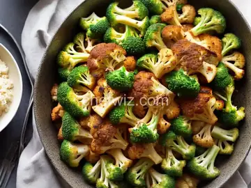 Roasted Cauliflower and Broccoli