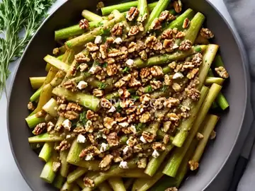Roasted Celery Root with Walnuts and Thyme
