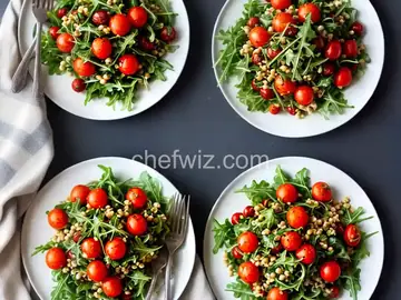 Roasted Cherry Tomato, Arugula and Sorghum Salad