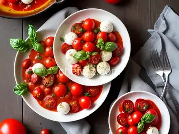 Roasted Cherry Tomato Caprese