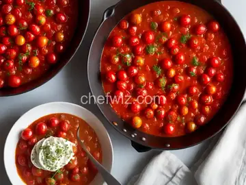 Roasted Cherry Tomatoes with Angel Hair