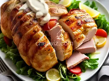 Roasted Chicken Roulade with American Triple Cream and Georgia Ham