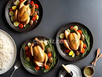 Roasted Chicken with Truffle Sauce