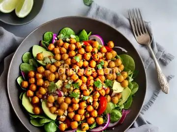 Roasted Chickpea And Avocado Salad