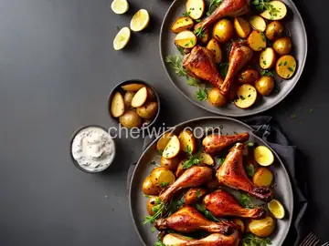 Roasted Duck Legs and Potatoes