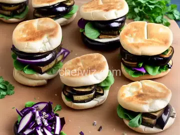 Roasted Eggplant Sabich Sandwiches