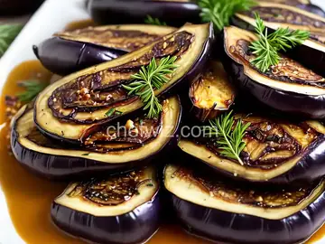 Roasted Eggplant with Garlic and Herbs