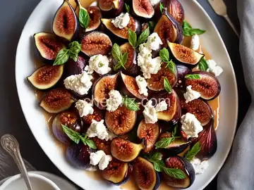 Roasted Figs with Fresh Ricotta