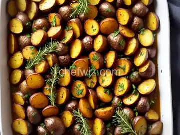 Roasted Fingerling Potatoes with Fresh Herbs and Garlic