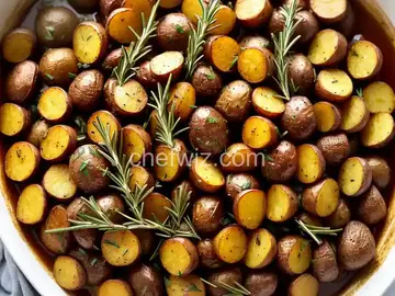 Roasted Fingerling Potatoes with Rosemary and Thyme