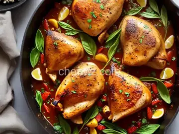 Roasted Garlic Clove Chicken