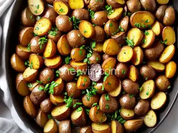 Roasted Garlic Fingerling Potatoes