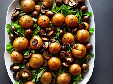 Roasted Garlic Mushrooms