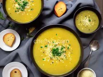 Roasted Garlic, Potato, and Parmesan Soup