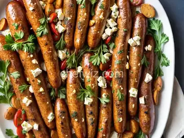 Roasted Garlic and Feta Chicken Sausage Recipe