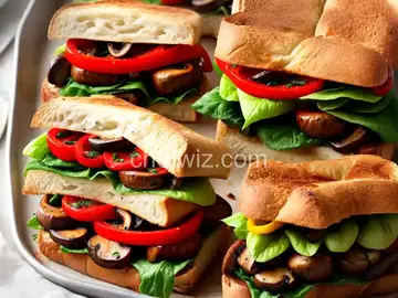 Roasted Italian Sausage, Pepper, and Mushroom Sandwich Recipe